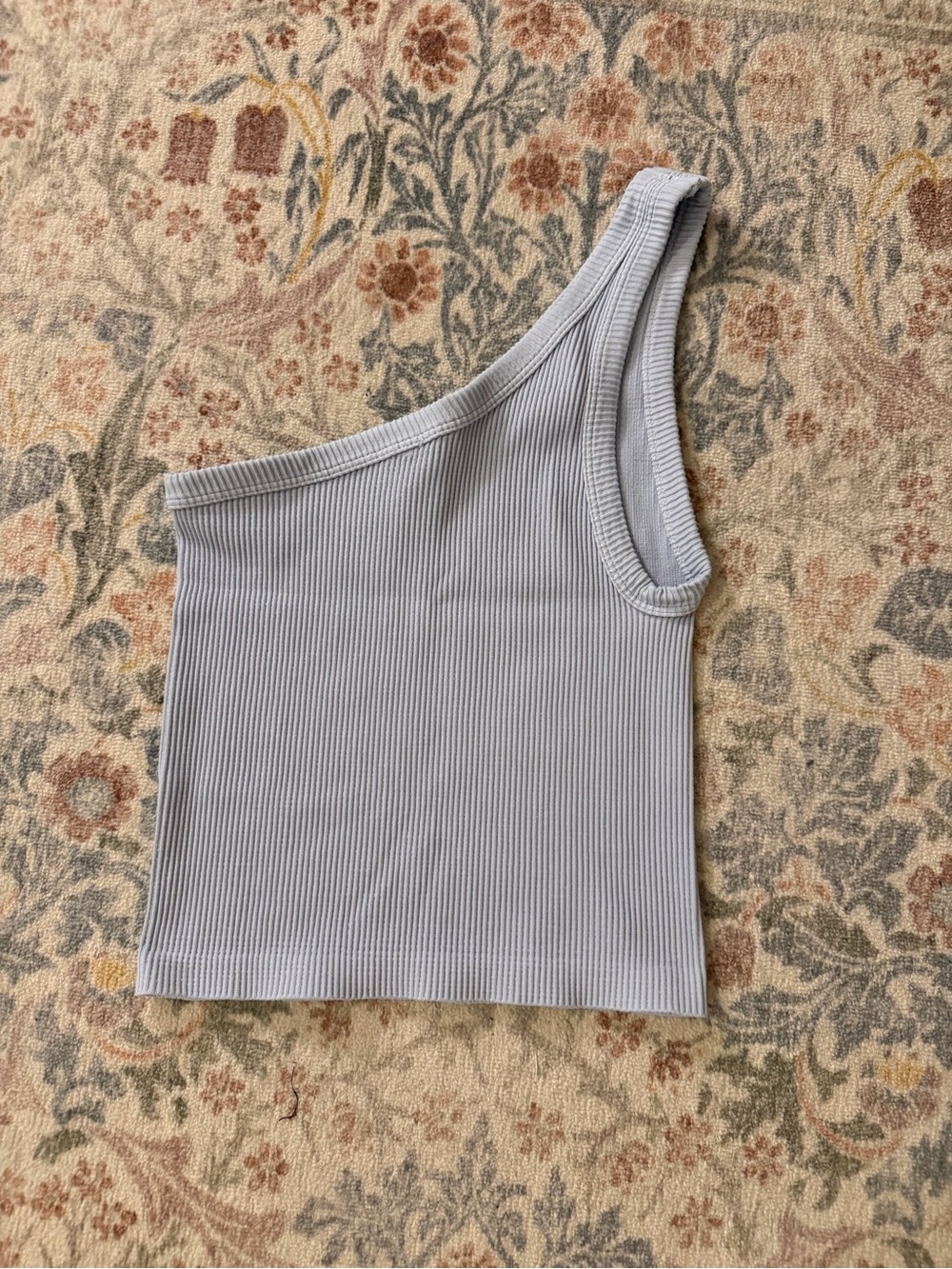 Nikki One shoulder ribbed stretchy top